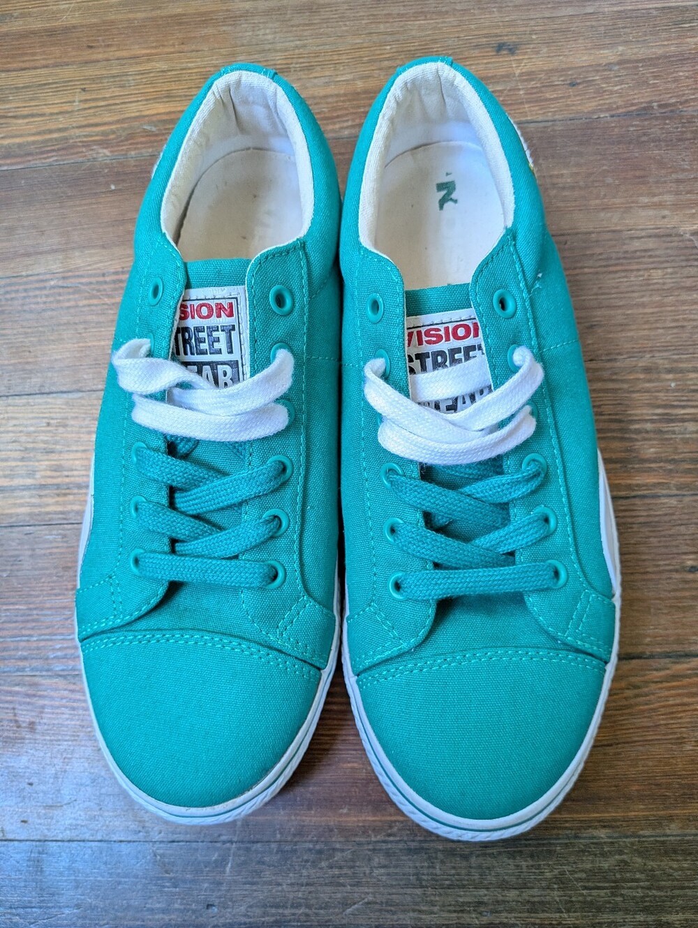 Kids Teal Canvas Sneakers